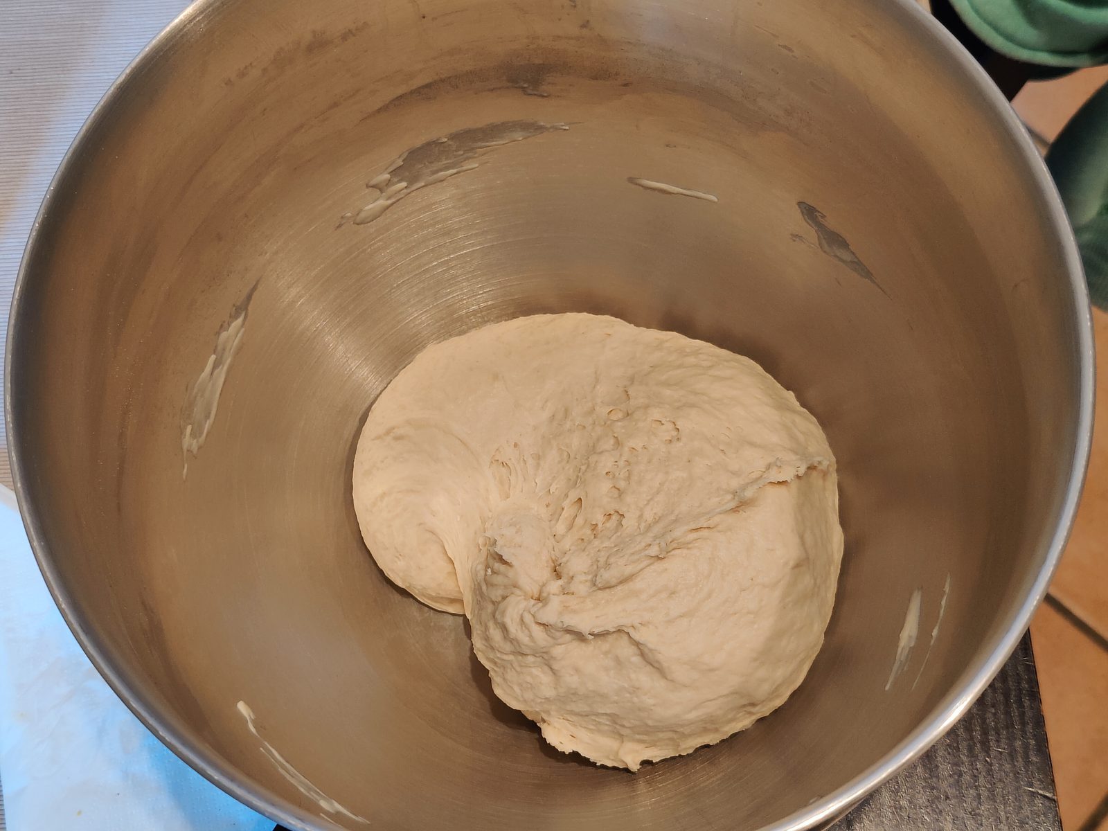 The kneaded dough